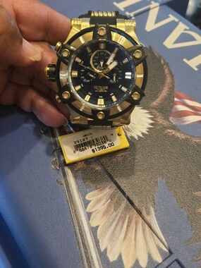 Invicta Gold and Black Men's Chronograph Watch